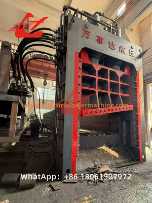 Heavy Duty Gantry Shear Hydraulic 8000kN Power For Scrap Metal Cutting with Automatic PLC Control