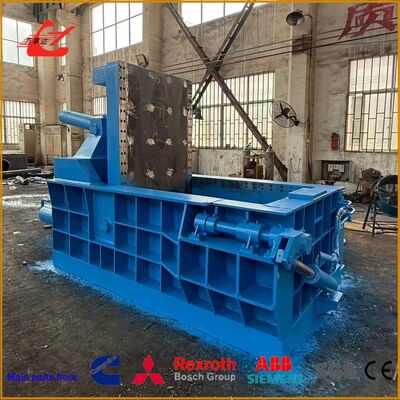 Large 2500KN Metal Baler Electric Solution 60Kw For Scrap Management Requirements With Hand Valve Control