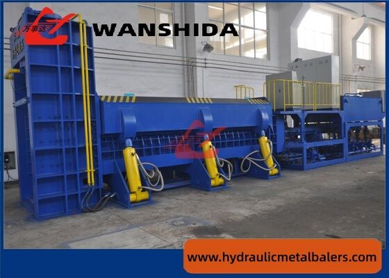 240 Ton Mobile Baler Shear with Grapple for Scrap Metal Recycling and On-Site Compression