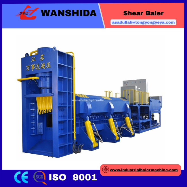 1000 Ton Scrap Metal Shear Baler: 7000x2950mm Bale Chamber,20-30 Tons/Hour Processing Capacity, Ideal For Metal Smelting Plants