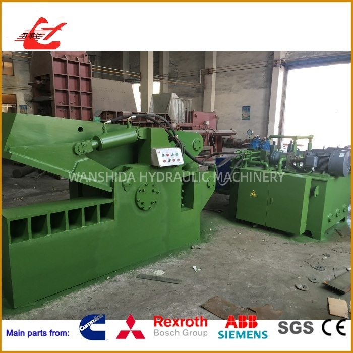 Hydraulic Alligator Shear For Metal Waste Cutting – 800mm Blade, Compact Design  Manual & PLC Operation