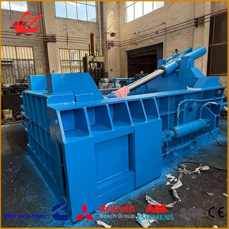 400 Ton Push-Out Metal Baler With 3000×2000×1200mm Chamber For Scrap Steel Compaction