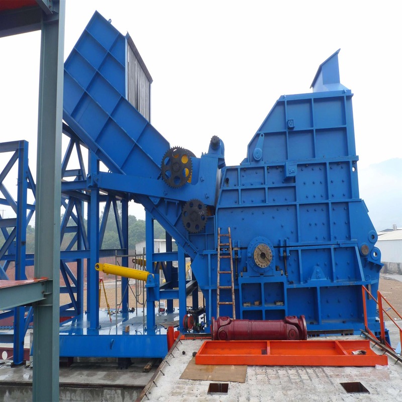 750 Motor Type Scrap Metal Crusher For Scrap Recycling