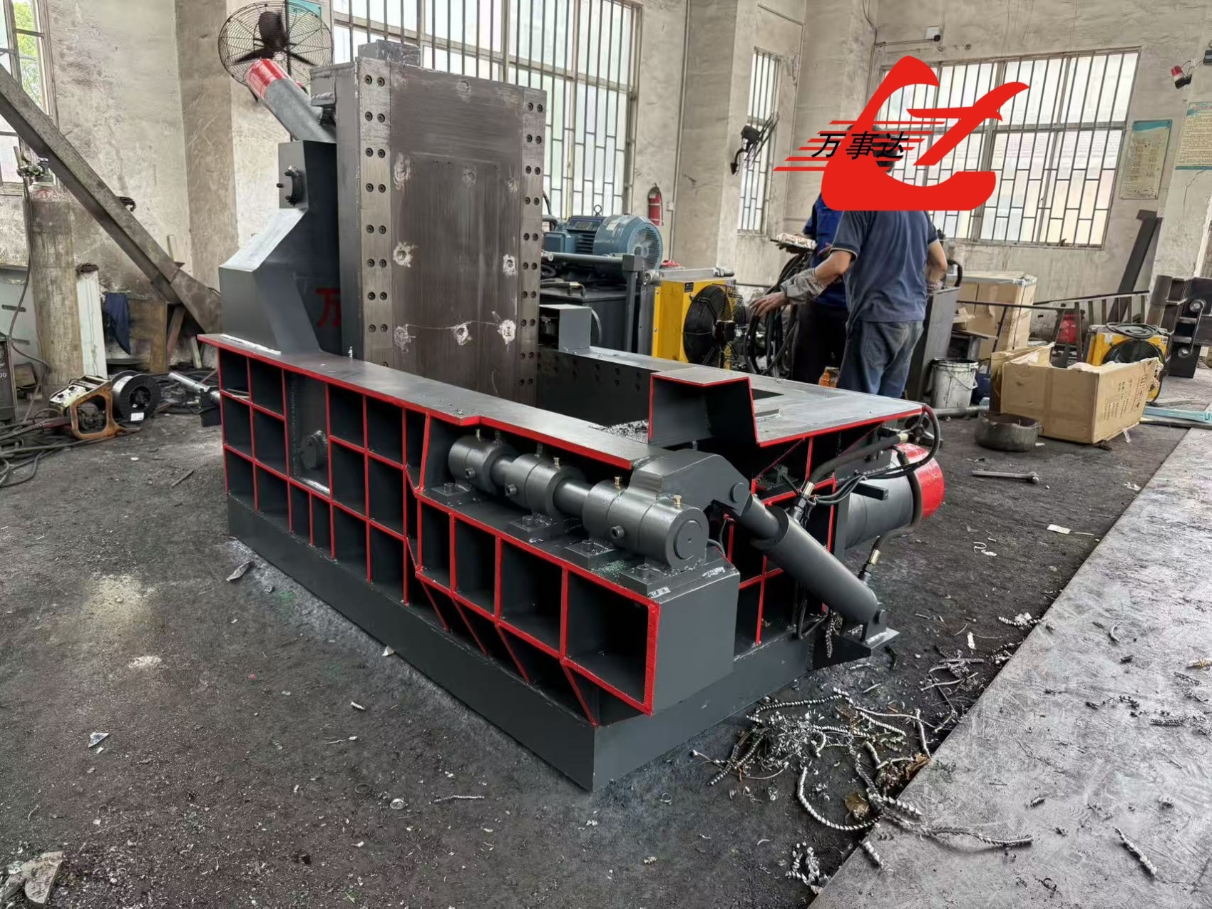 Y83/T-125 Hydraulic Metal Baler With 125 Ton Force, 1200×700×600mm Chamber & Push-Out Discharge
