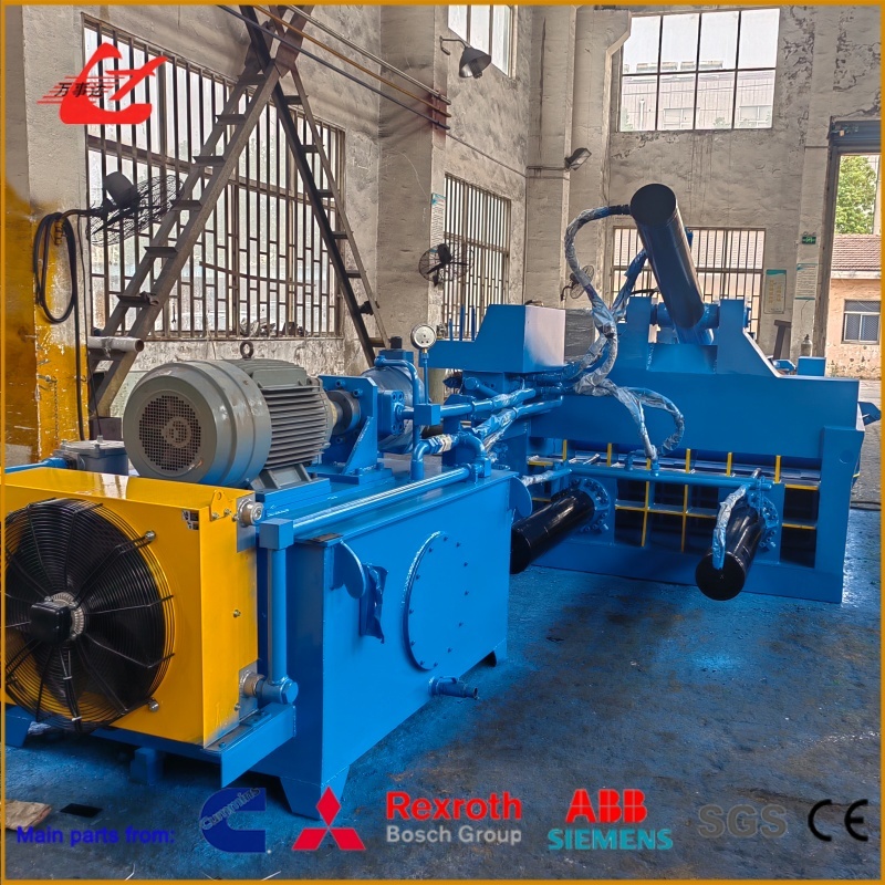Hydraulic Scrap Metal Baler 3500-4500 Kg/H High Output Turn Out Discharge