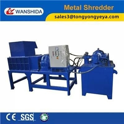 High Efficiency 7.5kW Compact Metal Shredder For Small Scrap Recycling Plants With Simple Structure