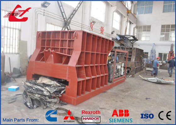 Sicherheitsorientierte Container-Schrottschere für Stahlplatten- und Baustahlrecycling