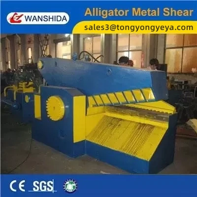 Industrielle 4000-kN-Alligatorschere zum Schneiden von 90×90-mm-Stahlschrott und Φ100-mm-Rundstäben