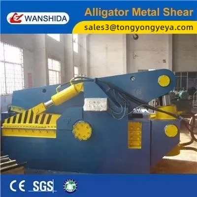 Hydraulische Scheren von Alligatoren für schwere Schrottteile 13-20 Mal pro Minute Vorschneiden vor dem Balen und der Ofenzufuhr